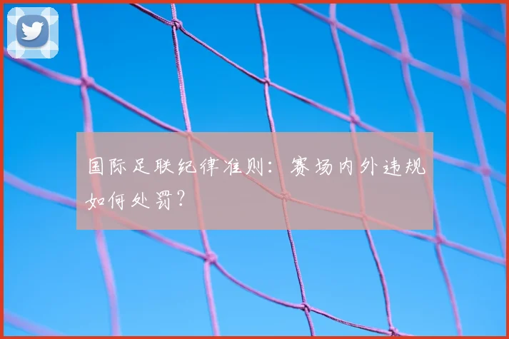 国际足联纪律准则:赛场内外违规如何处罚?